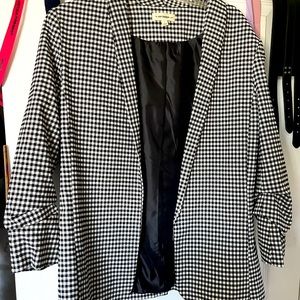 Checkered Slouchy Blazer
